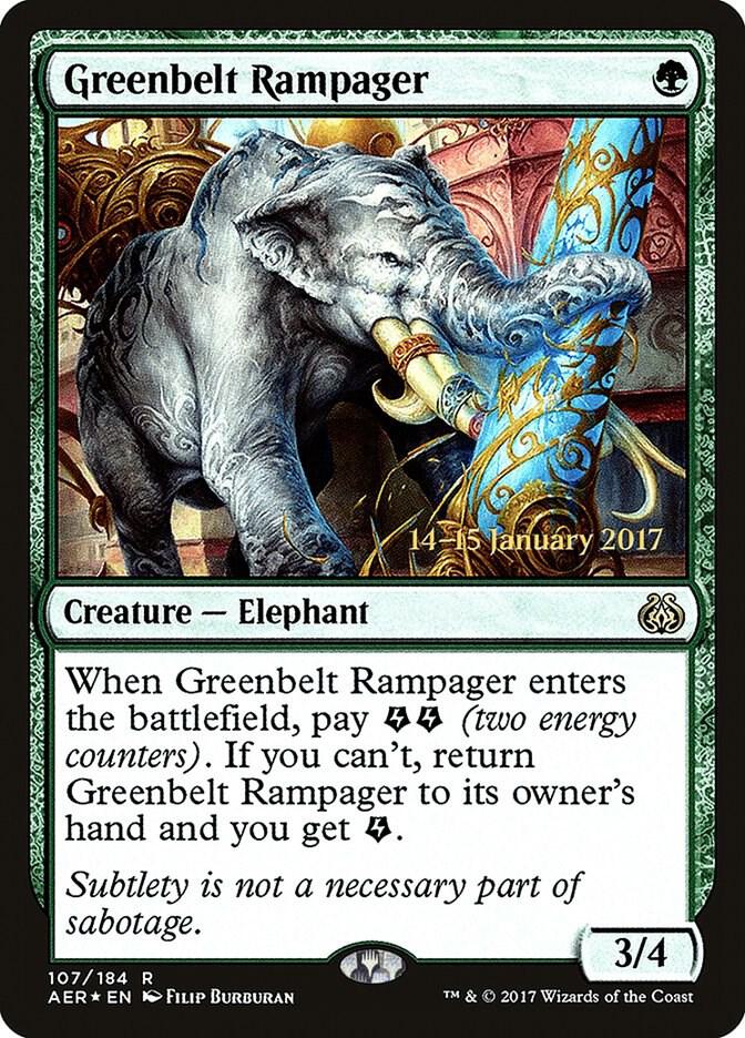 Greenbelt Rampager 107s/65 (Prerelease Cards)  - Foil | Good Games Morley