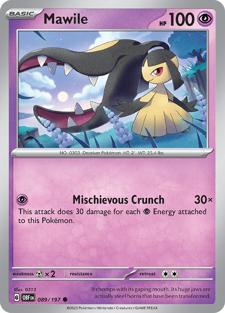 Mawile (089/197) [Scarlet & Violet: Obsidian Flames] | Good Games Morley