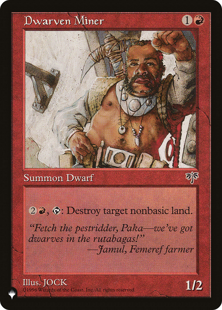Dwarven Miner [The List] | Good Games Morley