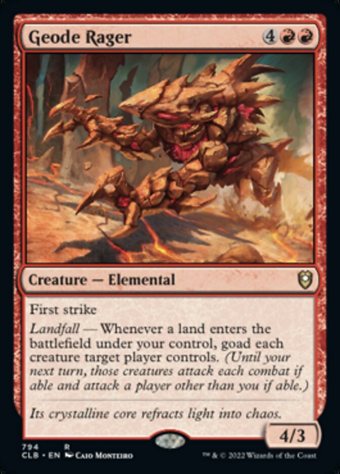 Geode Rager [Commander Legends: Battle for Baldur's Gate] | Good Games Morley