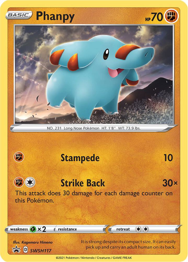 Phanpy SWSH117 (SWSH: Sword & Shield Promo Cards)  - Holofoil | Good Games Morley