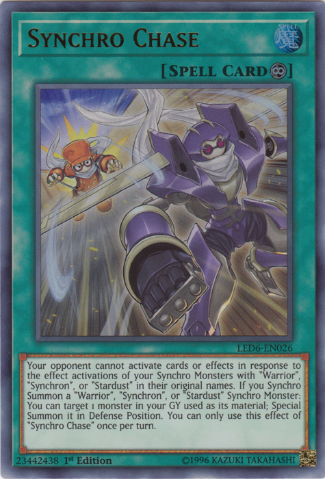 Synchro Chase [LED6-EN026] Ultra Rare | Good Games Morley