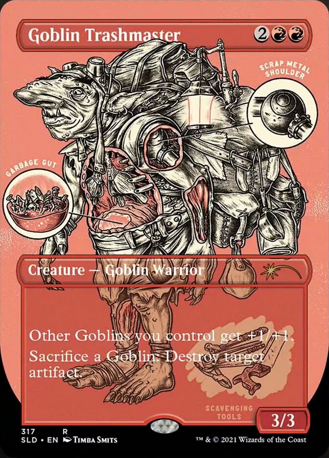 Goblin Trashmaster (Borderless Foil Etched) [Secret Lair Drop Series] | Good Games Morley