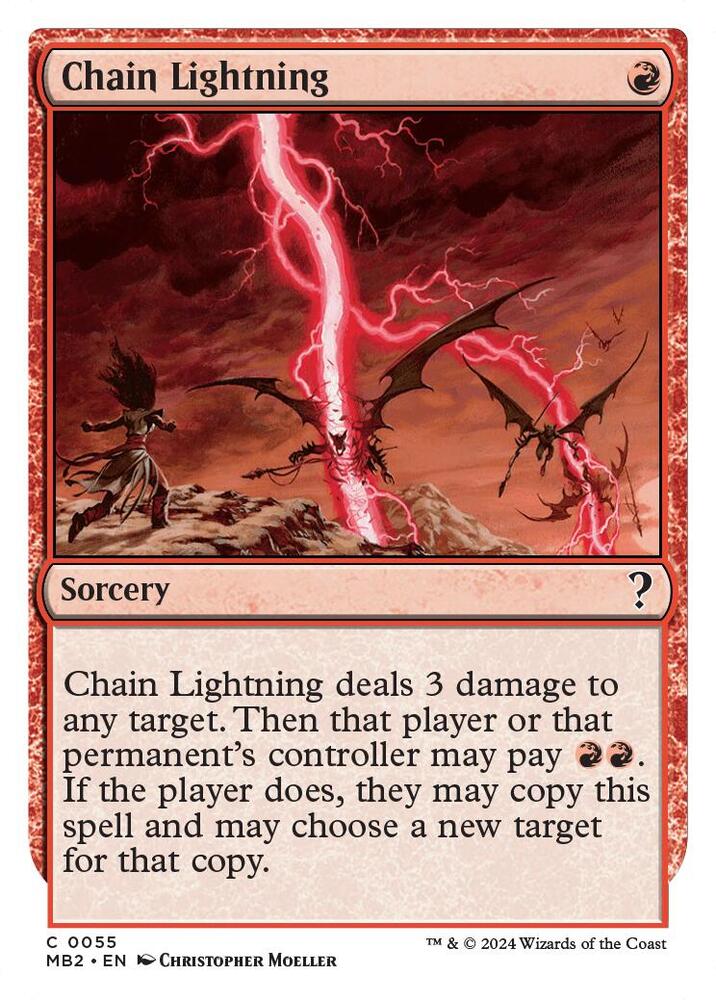 Chain Lightning 55/390 (Mystery Booster 2)  | Good Games Morley