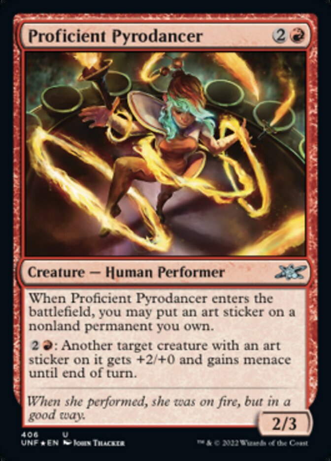 Proficient Pyrodancer (Galaxy Foil) [Unfinity] | Good Games Morley