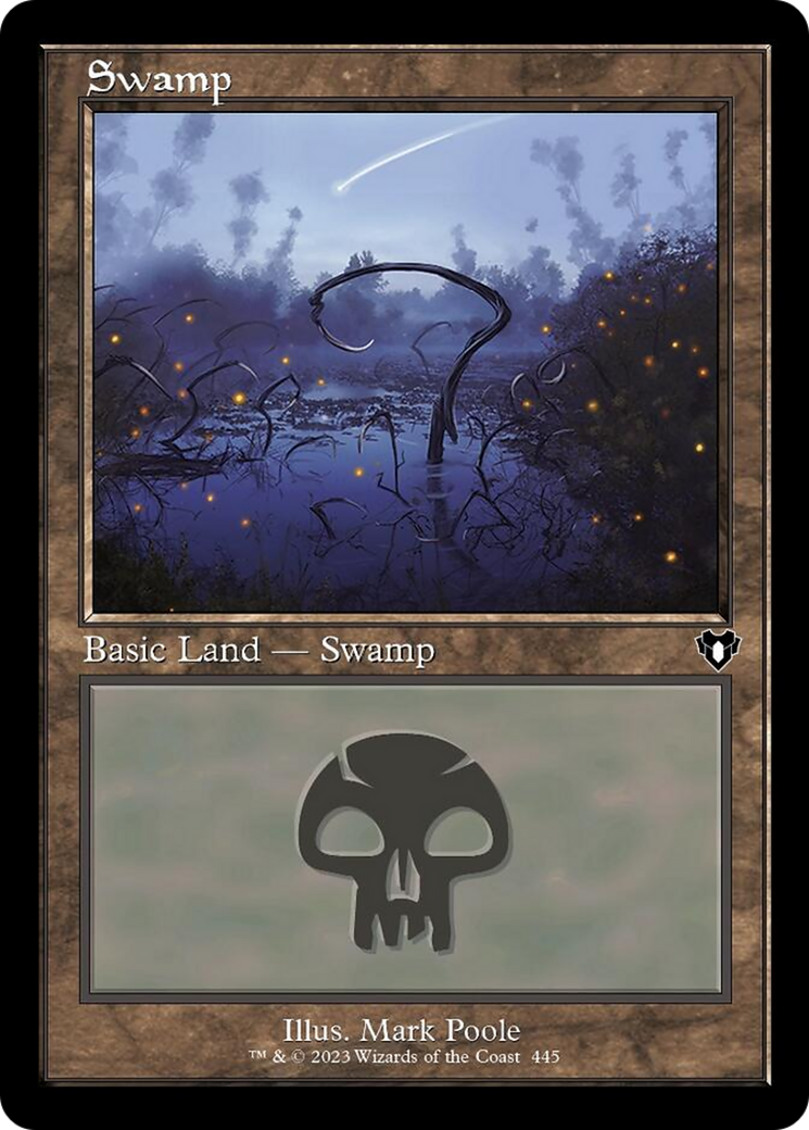 Swamp (445) (Retro) [Commander Masters] | Good Games Morley