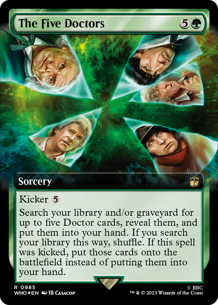The Five Doctors (Extended Art) (Surge Foil) [Doctor Who] | Good Games Morley