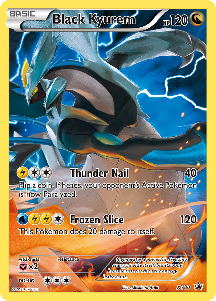 Black Kyurem (XY80) (Full Art Promo) [XY: Black Star Promos] | Good Games Morley
