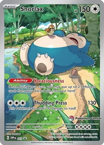 Snorlax (051) (Pokemon Center) [Scarlet & Violet: Black Star Promos] | Good Games Morley