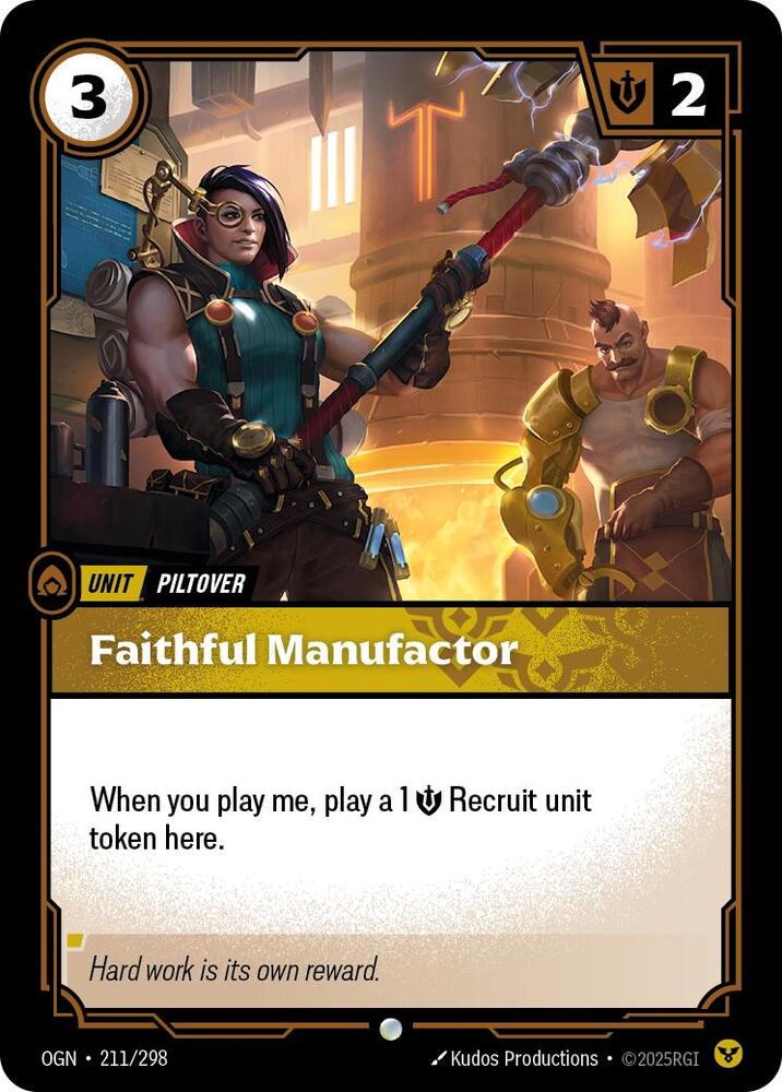 Faithful Manufactor 211/298 (Origins)  - Foil | Good Games Morley