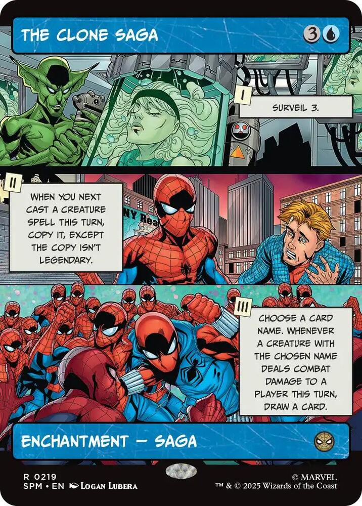 The Clone Saga  219/198 (Marvel's Spider-Man)  - Showcase Foil | Good Games Morley