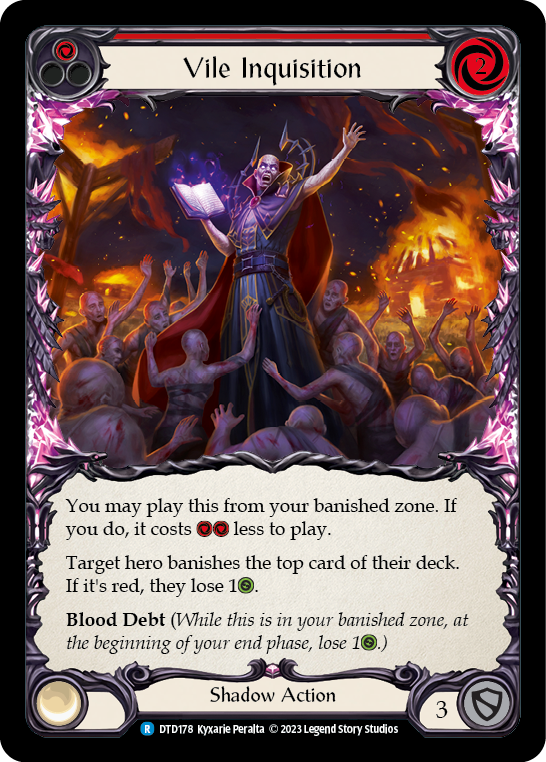 Vile Inquisition (Red) [DTD178] (Dusk Till Dawn)  Rainbow Foil | Good Games Morley