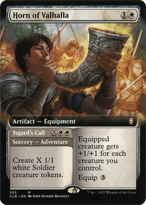 Horn of Valhalla Extended Art 555 (Commander Legends: Battle for Baldur's Gate)  - Foil | Good Games Morley