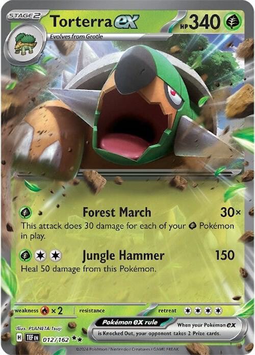 Torterra ex 012/162 (SV05: Temporal Forces)  - Holofoil | Good Games Morley