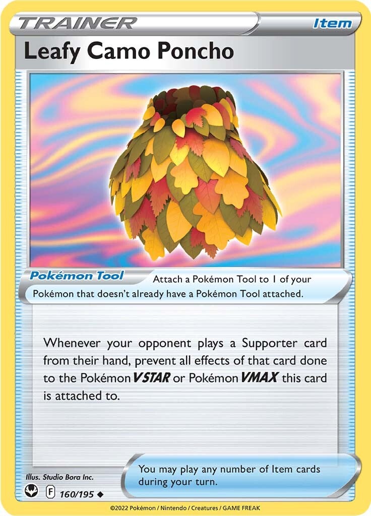 Leafy Camo Poncho (160/195) [Sword & Shield: Silver Tempest] | Good Games Morley