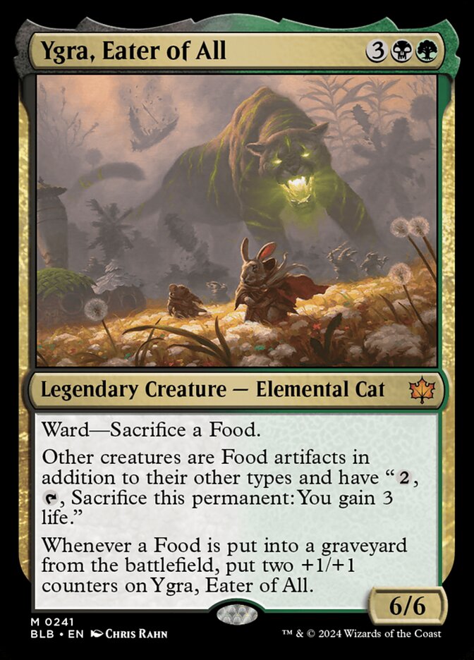 Ygra, Eater of All 241 (Bloomburrow)  - Foil | Good Games Morley