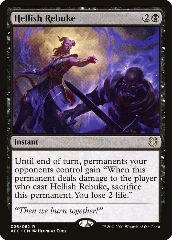 Hellish Rebuke 26/62 (Commander: Adventures in the Forgotten Realms)  | Good Games Morley