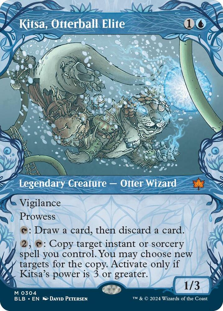 Kitsa, Otterball Elite 304 (Bloomburrow)  - Showcase Foil | Good Games Morley