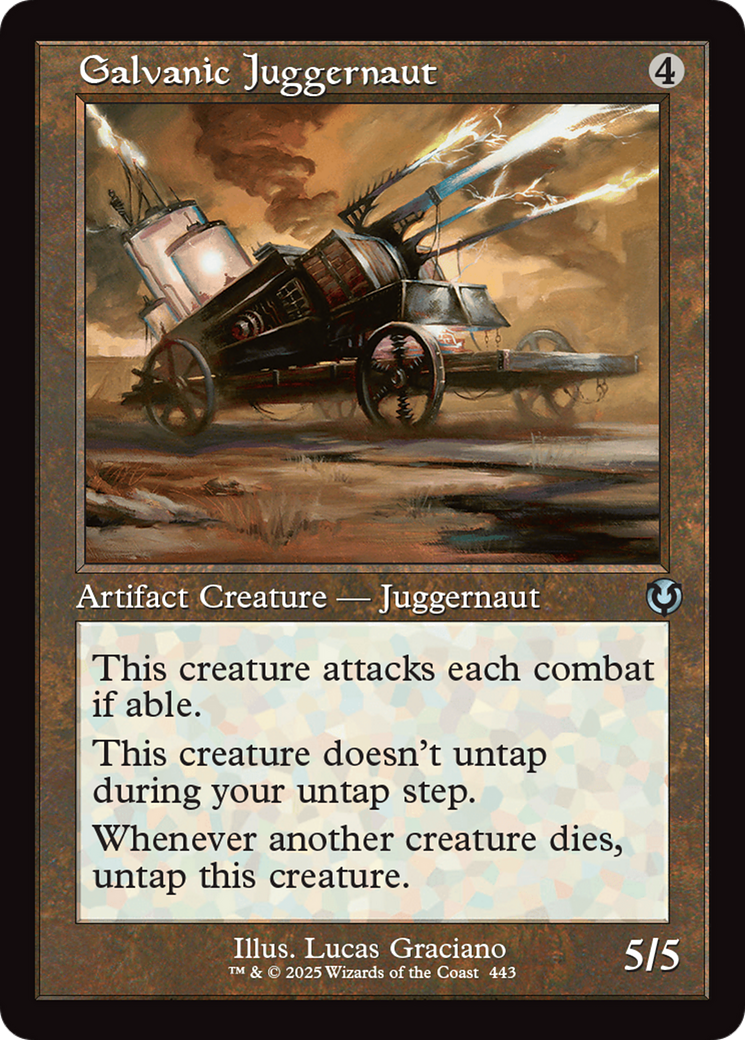 Galvanic Juggernaut (Retro Frame) [Innistrad Remastered] | Good Games Morley