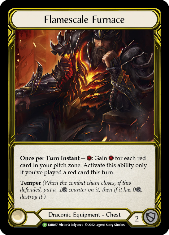 Flamescale Furnace (Golden) [FAB087] (Promo)  Cold Foil | Good Games Morley