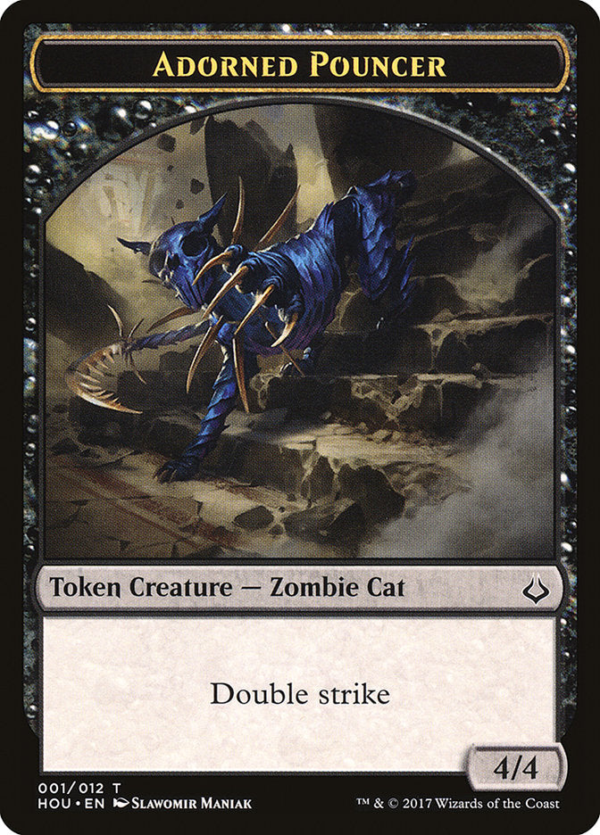 Adorned Pouncer Token [Hour of Devastation Tokens] | Good Games Morley