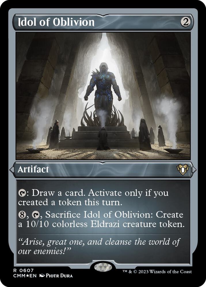 Idol of Oblivion 607/451 (Commander Masters)  - Etched Foil | Good Games Morley