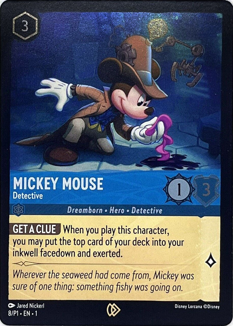 Mickey Mouse - Detective (8) [Promo Cards] | Good Games Morley
