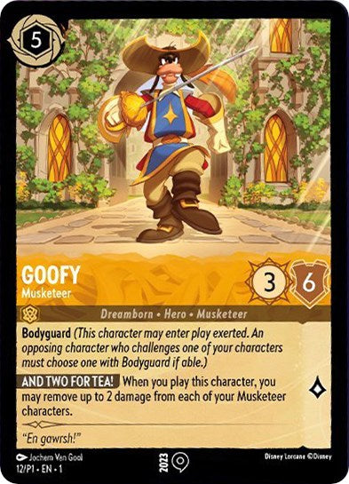 Goofy - Musketeer (12/P1) [Promo Cards] | Good Games Morley