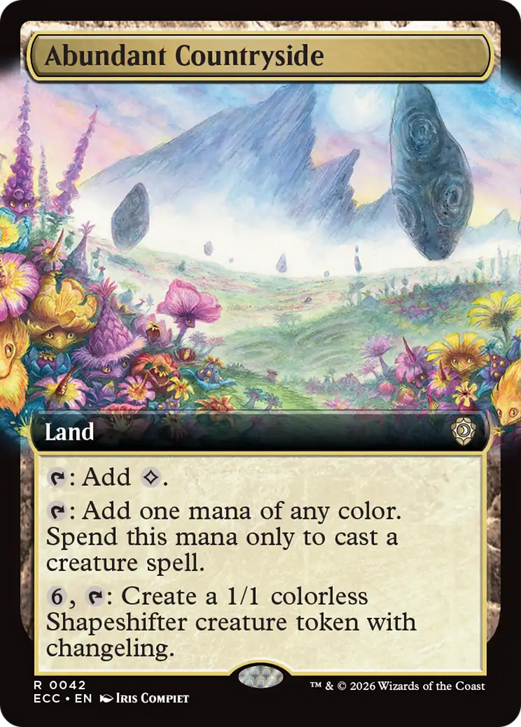 Abundant Countryside (Extended Art) [Lorwyn Eclipsed Commander] | Good Games Morley