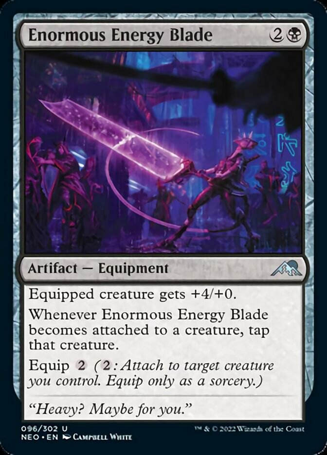 Enormous Energy Blade [Kamigawa: Neon Dynasty] | Good Games Morley