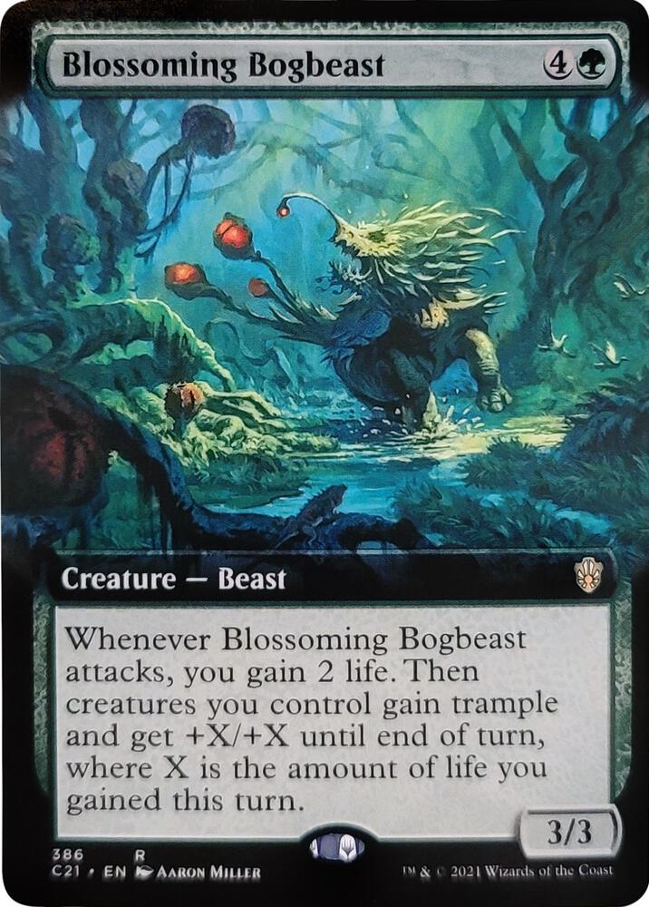 Blossoming Bogbeast Extended Art 386/81 (Commander 2021)  | Good Games Morley