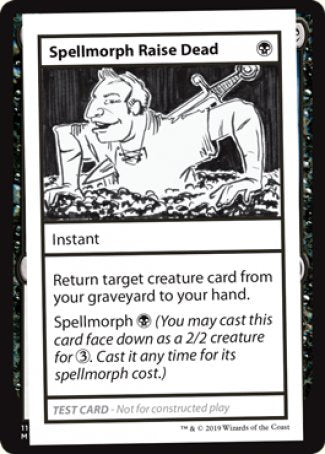 Spellmorph Raise Dead (2021 Edition) [Mystery Booster Playtest Cards] | Good Games Morley