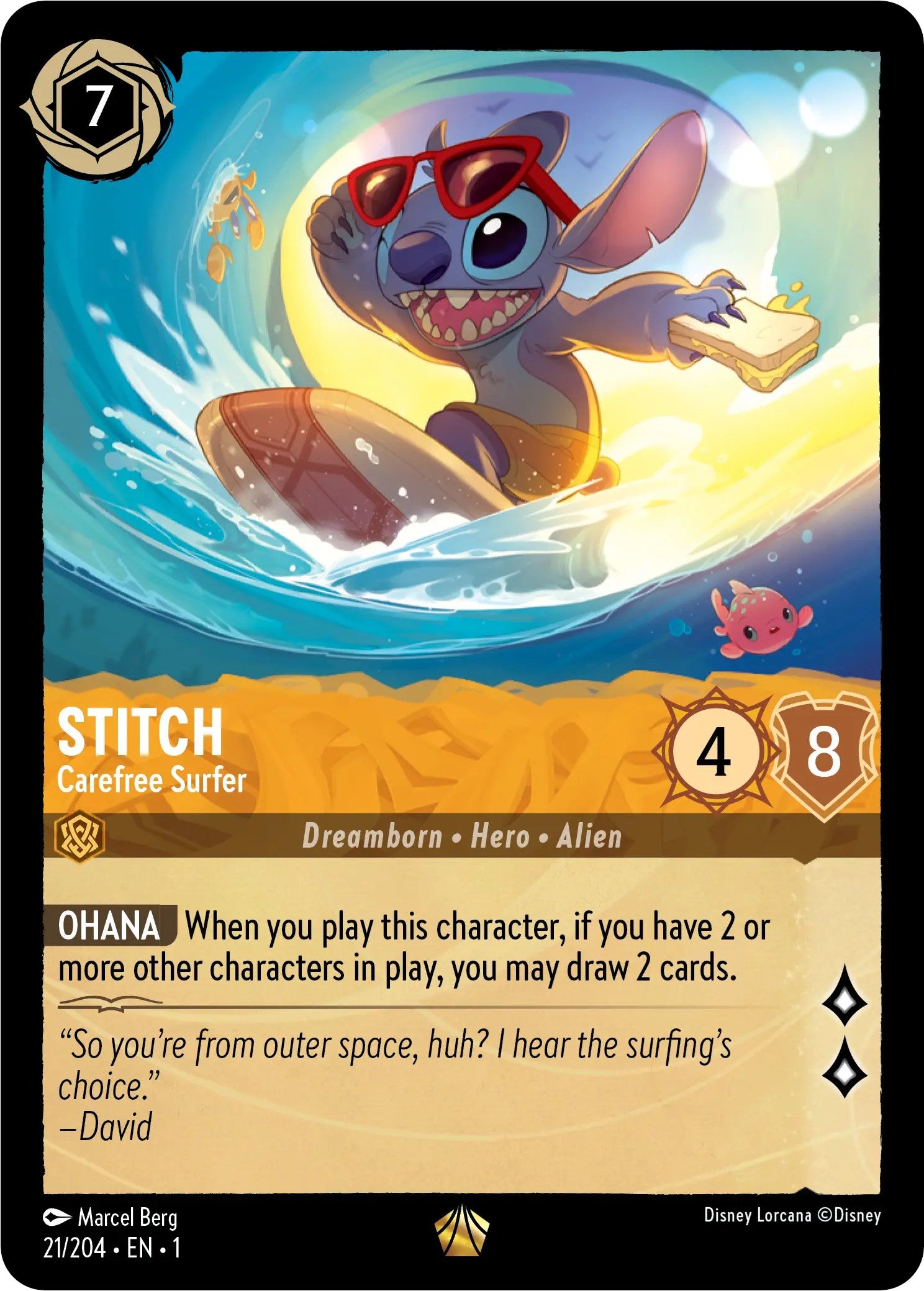 Stitch - Carefree Surfer (21/204) [The First Chapter] | Good Games Morley