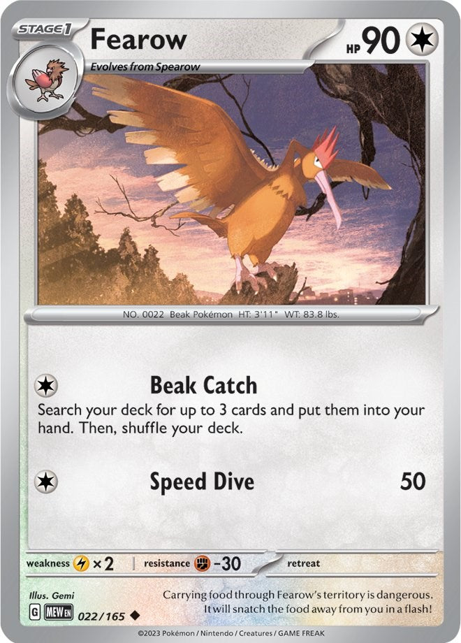 Fearow (022/165) [Scarlet & Violet 151] | Good Games Morley