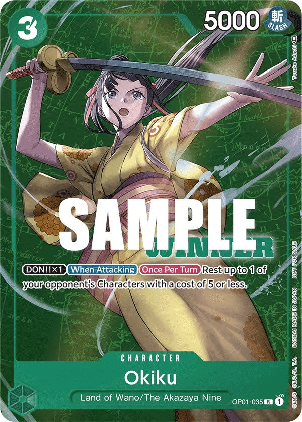 Okiku (Tournament Pack Vol. 4) [Winner] [One Piece Promotion Cards] | Good Games Morley