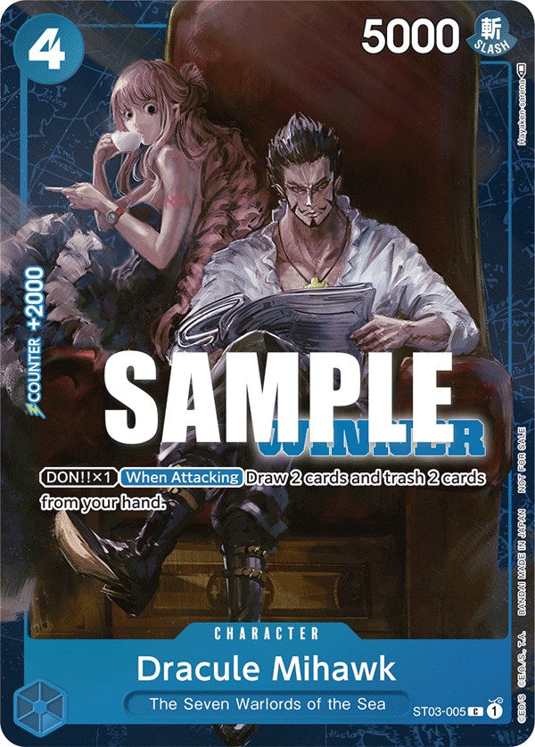Dracule Mihawk (Tournament Pack Vol. 4) [Winner] [One Piece Promotion Cards] | Good Games Morley