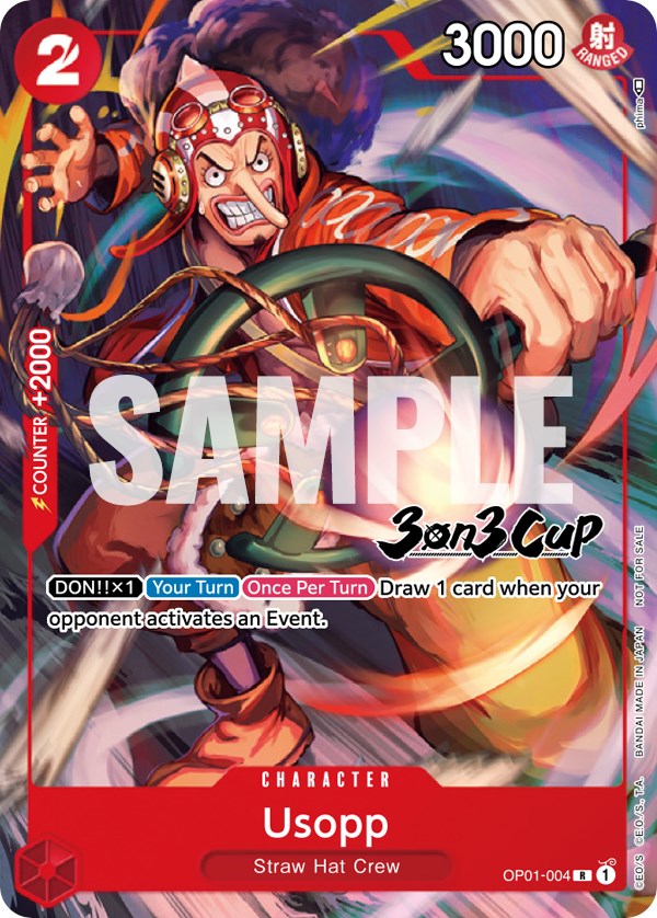 Usopp (3-on-3 Cup) [Participant] [One Piece Promotion Cards] | Good Games Morley