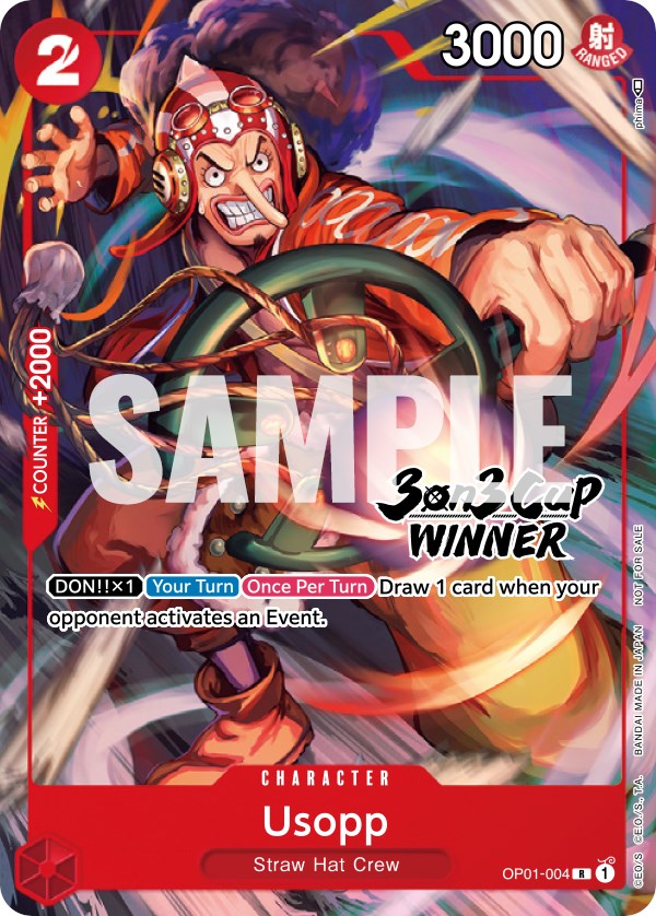 Usopp (3-on-3 Cup) [Winner] [One Piece Promotion Cards] | Good Games Morley