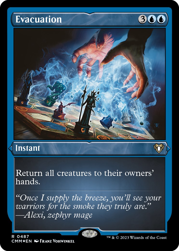 Evacuation (Foil Etched) [Commander Masters] | Good Games Morley