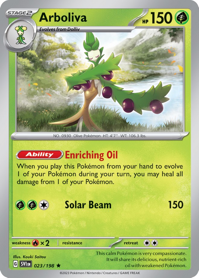 Arboliva (023/198) (Line Holo) [Scarlet & Violet: Base Set] | Good Games Morley