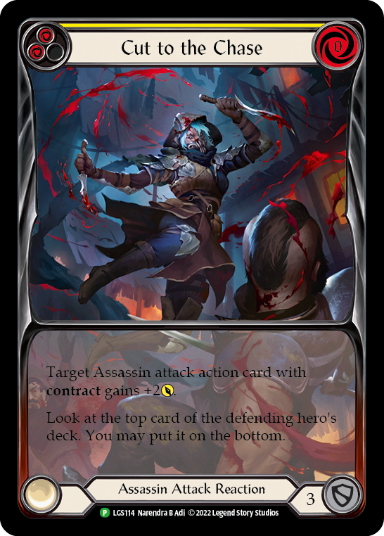 Cut to the Chase (Yellow) [LGS114] (Promo)  Rainbow Foil | Good Games Morley
