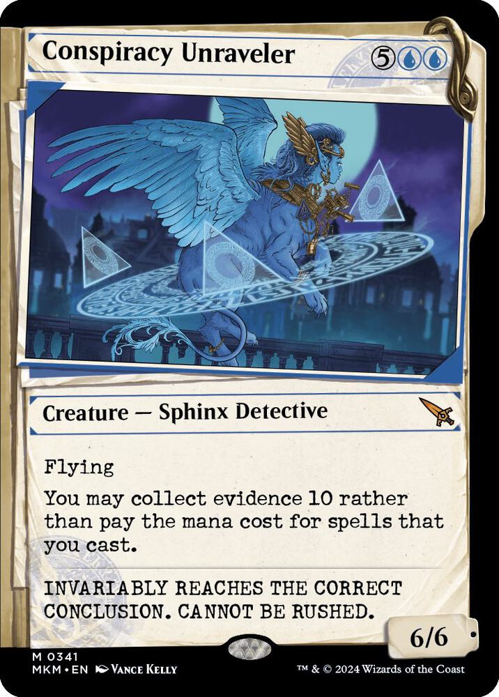 Conspiracy Unraveler 341/286 (Murders at Karlov Manor)  - Showcase Foil | Good Games Morley