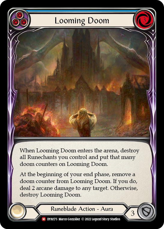 Looming Doom [DYN175] (Dynasty)  Rainbow Foil | Good Games Morley