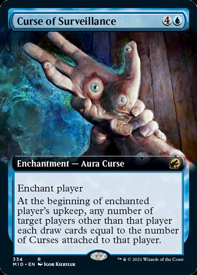 Curse of Surveillance (Extended Art) [Innistrad: Midnight Hunt] | Good Games Morley