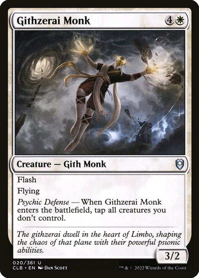 Githzerai Monk 20 (Commander Legends: Battle for Baldur's Gate)  | Good Games Morley