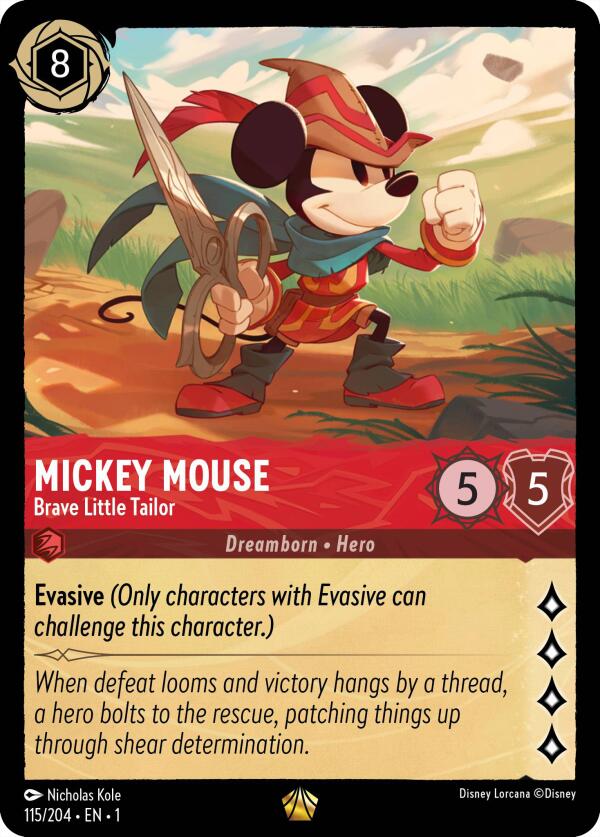 Mickey Mouse - Brave Little Tailor (115/204) [The First Chapter] | Good Games Morley