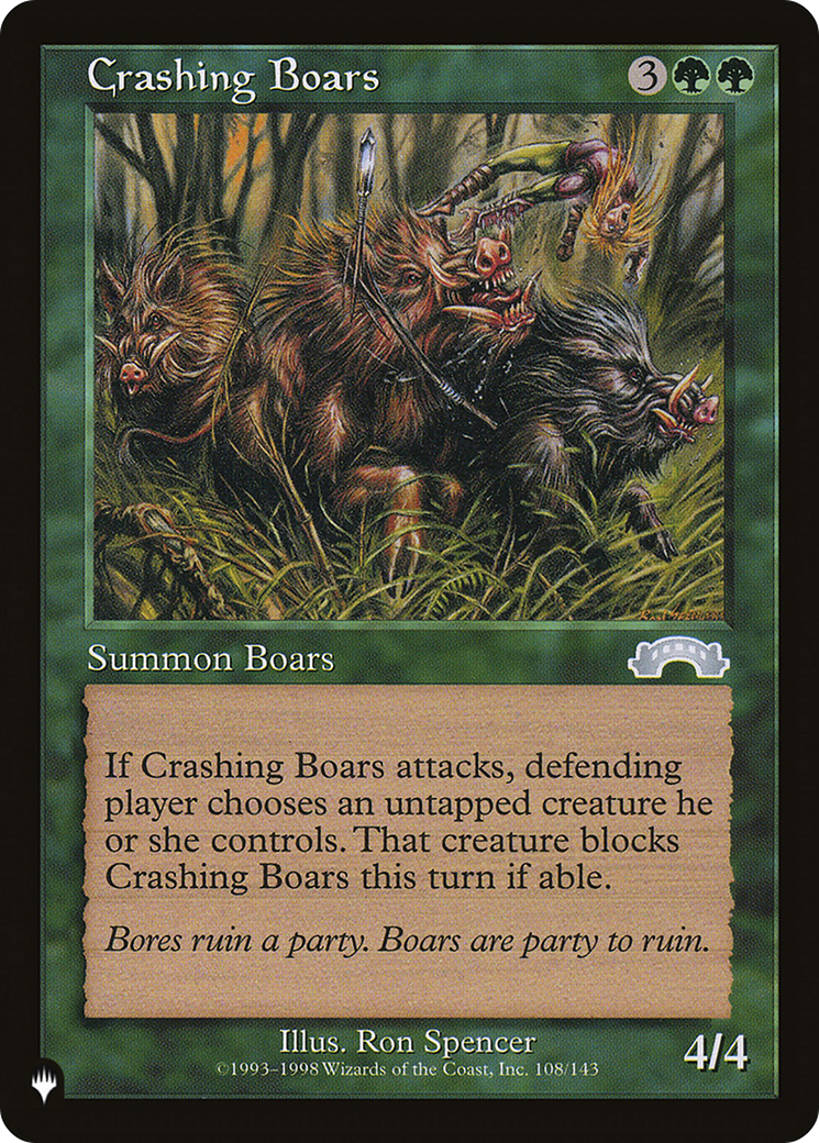 Crashing Boars [The List] | Good Games Morley