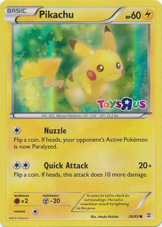 Pikachu (26/83) (Toys R Us Promo) [Miscellaneous Cards] | Good Games Morley