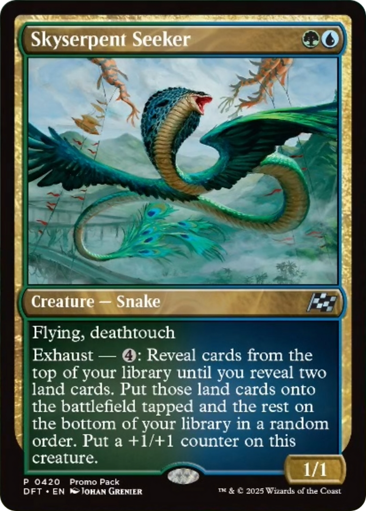 Skyserpent Seeker (Promo Pack) [Aetherdrift Promos] | Good Games Morley