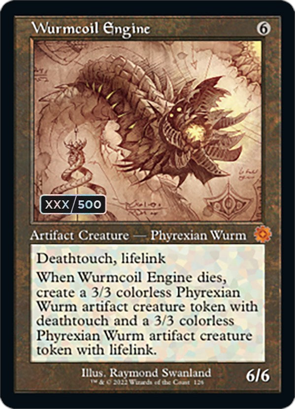 Wurmcoil Engine (Retro Schematic) (Serialized) [The Brothers' War Retro Artifacts] | Good Games Morley